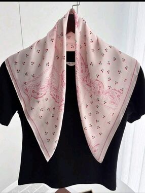 Cherry Paisley Print Beautiful Scarf/ Purse Scarf NEW